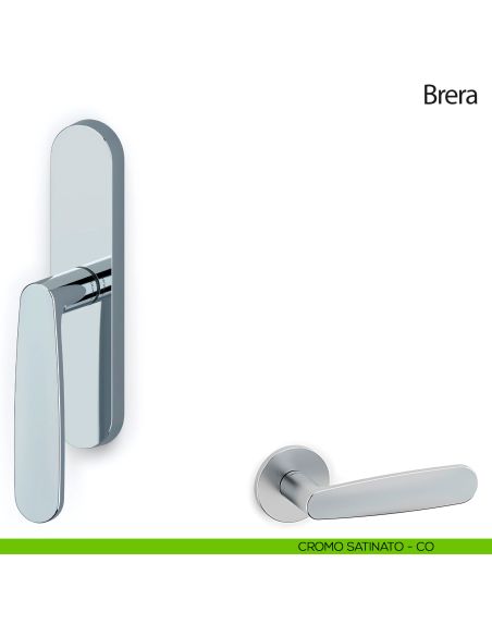 Maniglia per finestra cremonese Brera Olivari cromo satinato