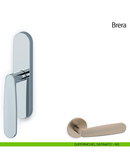 Maniglia per finestra cremonese Brera Olivari supernichel satinato