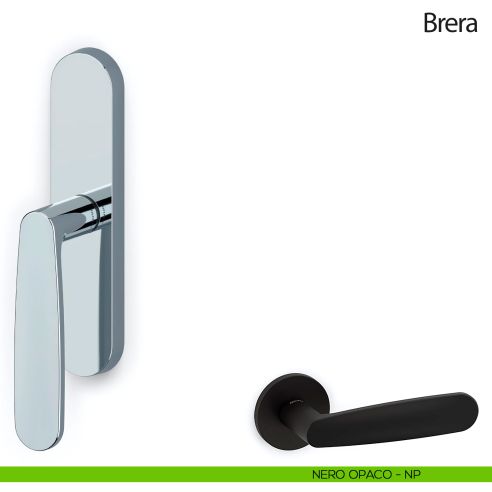 Maniglia per finestra cremonese Brera Olivari nero opaco