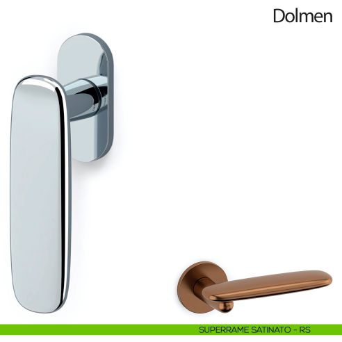 Maniglia per finestra martellina DK Dolmen Olivari superrame satinato