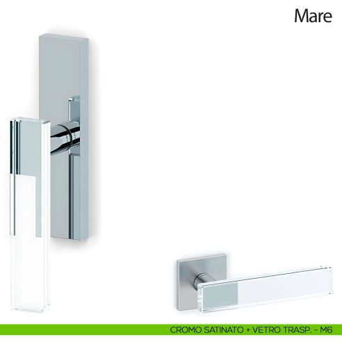 Maniglia per finestra cremonese Mare Olivari cromo satinato