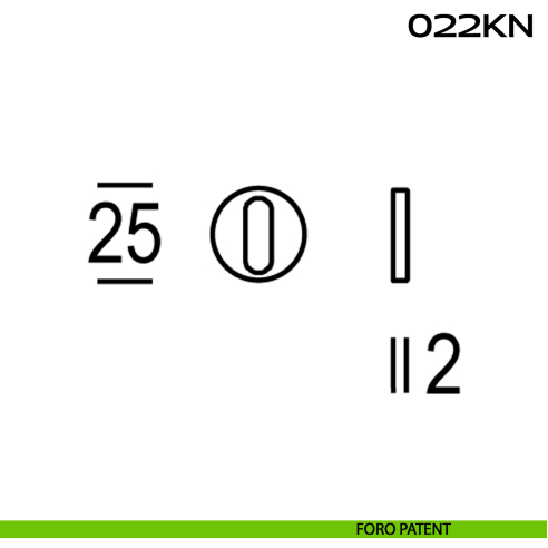 Bocchetta foro chiave Minimal Line 022 Reguitti Inox disegno