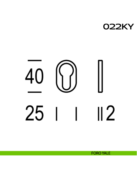 Bocchetta foro yale ovale Minimal Line 022 Reguitti Inox disegno