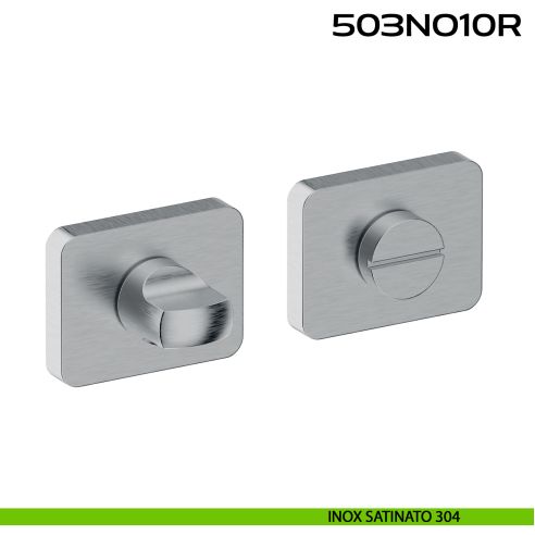 Nottolino WC rettangolare Minimal Line 10R Reguitti Inox acciaio