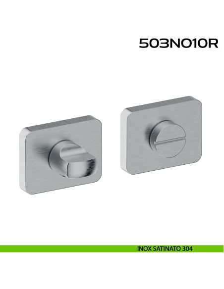 Nottolino WC rettangolare Minimal Line 10R Reguitti Inox acciaio