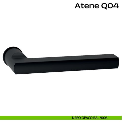 Maniglia in acciaio per porta Atene Minimal Q04 Reguitti Inox nero