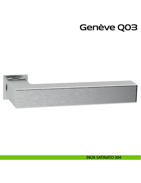 Maniglia in acciaio per porta Geneve Minimal Q03 Reguitti Inox acciaio inox