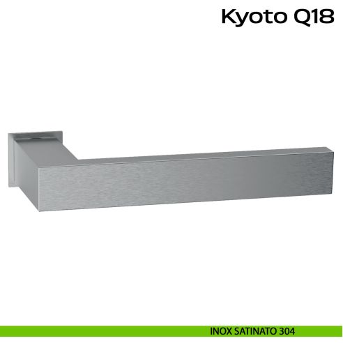Maniglia in acciaio per porta Kyoto Minimal Q18 Reguitti Inox acciaio