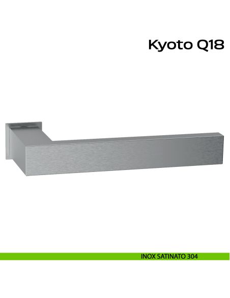 Maniglia in acciaio per porta Kyoto Minimal Q18 Reguitti Inox acciaio