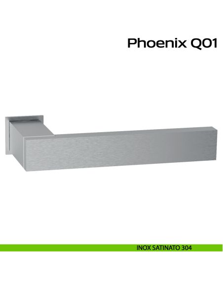 Maniglia in acciaio per porta Phoenix Minimal Q01 Reguitti Inox acciaio