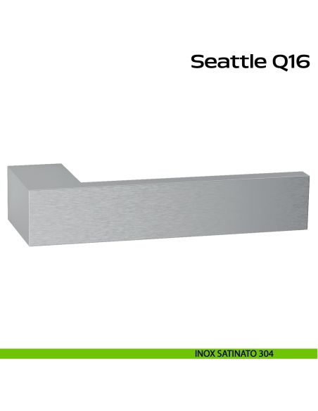 Maniglia in acciaio per porta Seattle Minimal Q16 Reguitti Inox acciaio inox
