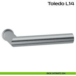 Maniglia in acciaio per porta Toledo Minimal L14 Reguitti Inox 2