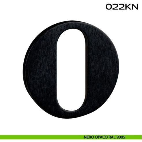 Bocchetta foro chiave Minimal Line 022 Reguitti Inox nero opaco