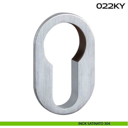 Bocchetta foro yale ovale Minimal Line 022 Reguitti Inox acciaio inox