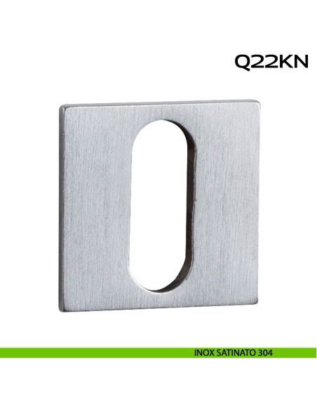 Bocchetta foro chiave quadrata Minimal Line Q22 Reguitti Inox acciaio inox