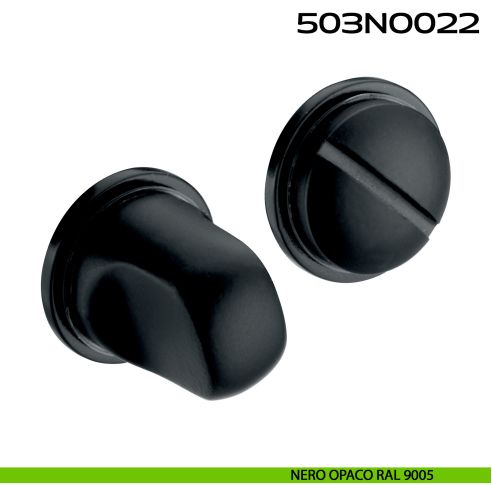 Nottolino WC tondo Minimal Line 022 Reguitti Inox nero opaco