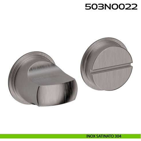 Nottolino WC tondo Minimal Line 022 Reguitti Inox acciaio inox