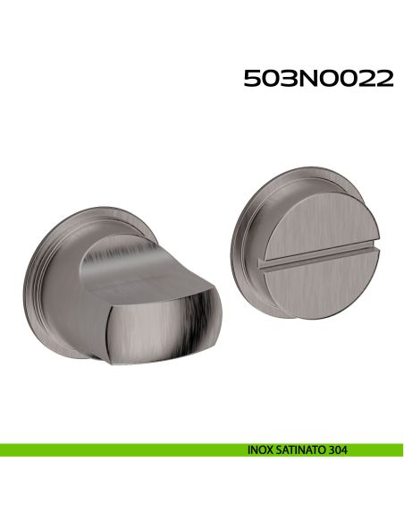 Nottolino WC tondo Minimal Line 022 Reguitti Inox acciaio inox