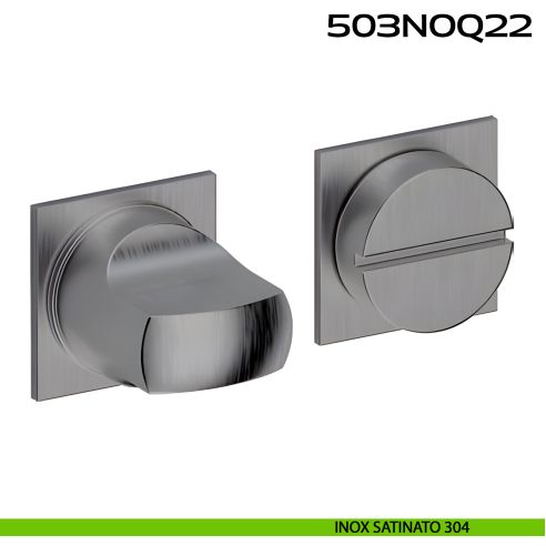 Nottolino WC quadro Minimal Line Q22 Reguitti Inox acciaio inox