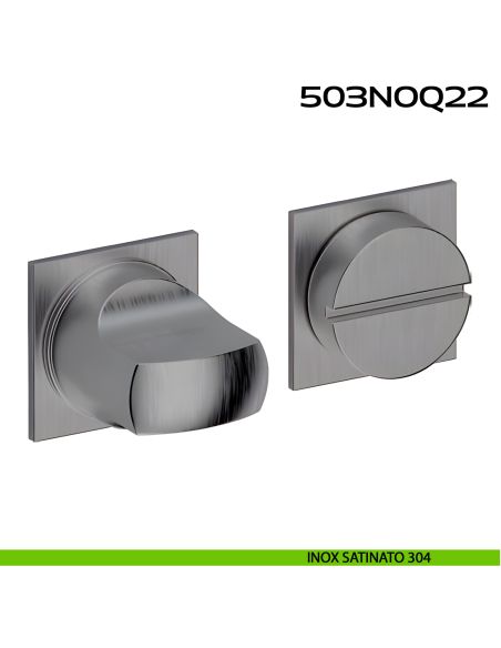 Nottolino WC quadro Minimal Line Q22 Reguitti Inox acciaio inox