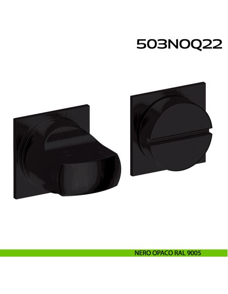 Nottolino WC quadro Minimal Line Q22 Reguitti Inox nero opaco