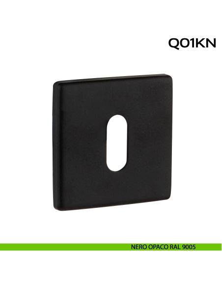Bocchetta foro chiave quadrata Q01 Reguitti Inox nero