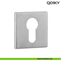 Bocchetta foro yale quadrata Q01 Reguitti Inox 2