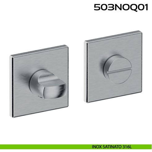 Nottolino WC quadro in Acciaio 503NOQ01 Reguitti Inox acciaio inox 316L