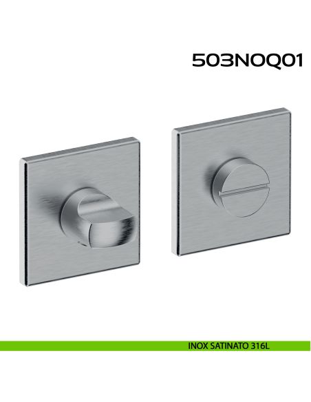 Nottolino WC quadro in Acciaio 503NOQ01 Reguitti Inox acciaio inox 316L