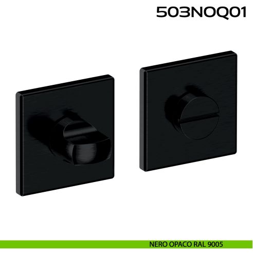 Nottolino WC quadro in Acciaio 503NOQ01 Reguitti Inox nero