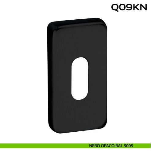 Bocchetta foro chiave rettangolare Q09 Reguitti Inox nero