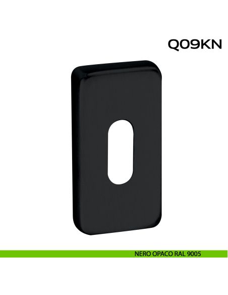 Bocchetta foro chiave rettangolare Q09 Reguitti Inox nero