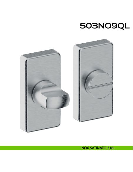 Nottolino WC rettangolare in Acciaio 503NO9QL Reguitti Inox acciaio inox 316