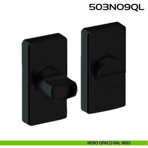Nottolino WC rettangolare in Acciaio 503NO9QL Reguitti Inox nero