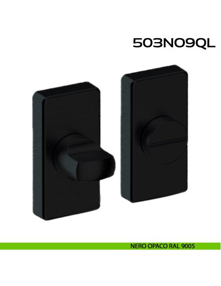 Nottolino WC rettangolare in Acciaio 503NO9QL Reguitti Inox nero