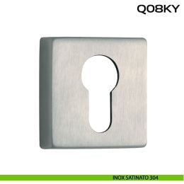 Bocchetta foro yale quadrata Q08 Reguitti Inox 2