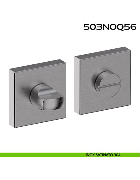 Nottolino WC quadrato in Acciaio 503NOQ56 Reguitti Inox acciaio inox