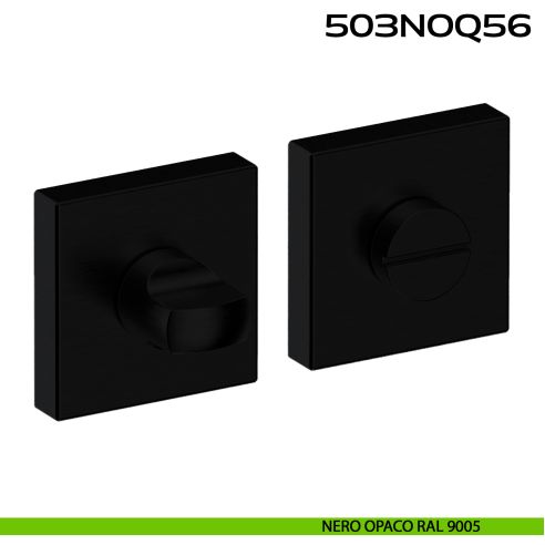 Nottolino WC quadrato in Acciaio 503NOQ56 Reguitti Inox nero