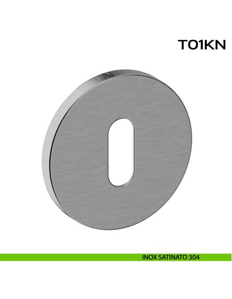 Bocchetta foro chiave tonda T01 Reguitti Inox acciaio inox