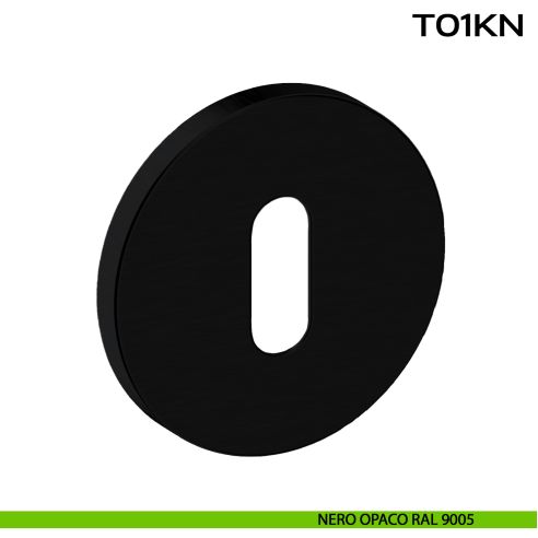 Bocchetta foro chiave tonda T01 Reguitti Inox nero