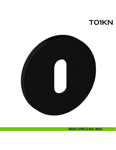 Bocchetta foro chiave tonda T01 Reguitti Inox nero