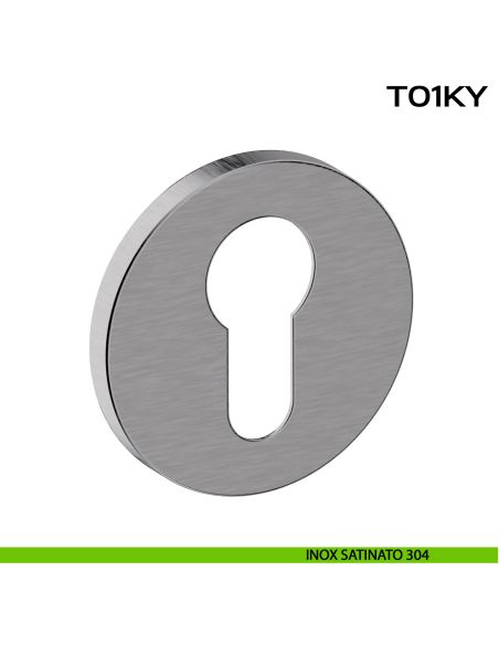 Bocchetta foro yale tonda T01 Reguitti Inox acciaio inox