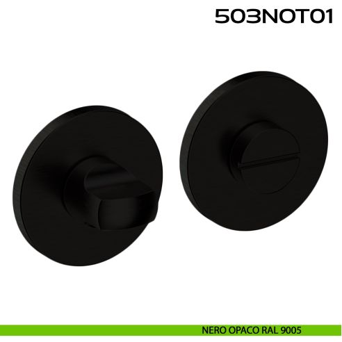 Nottolino WC tondo in acciaio 503NOT01 Reguitti Inox nero