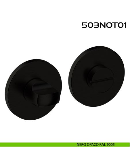 Nottolino WC tondo in acciaio 503NOT01 Reguitti Inox nero