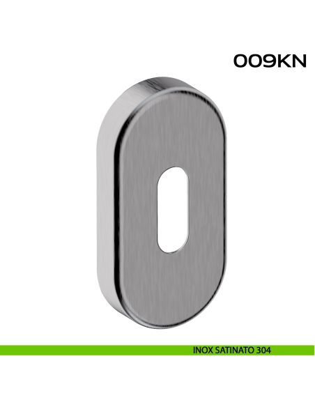 Bocchetta foro chiave ovale 009 Reguitti Inox acciaio