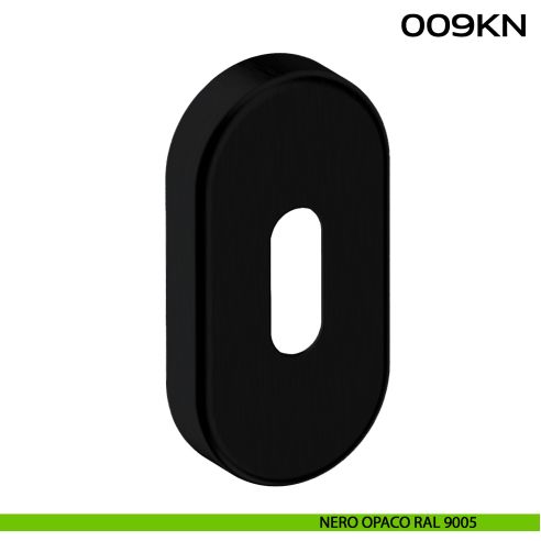 Bocchetta foro chiave ovale 009 Reguitti Inox nero