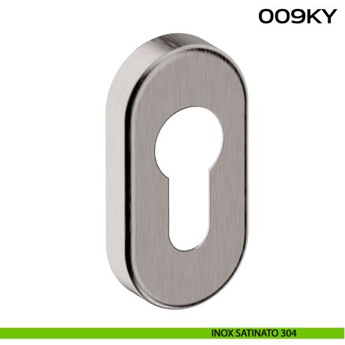 Bocchetta foro yale ovale 009 Reguitti Inox acciaio inox