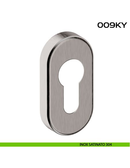 Bocchetta foro yale ovale 009 Reguitti Inox acciaio inox