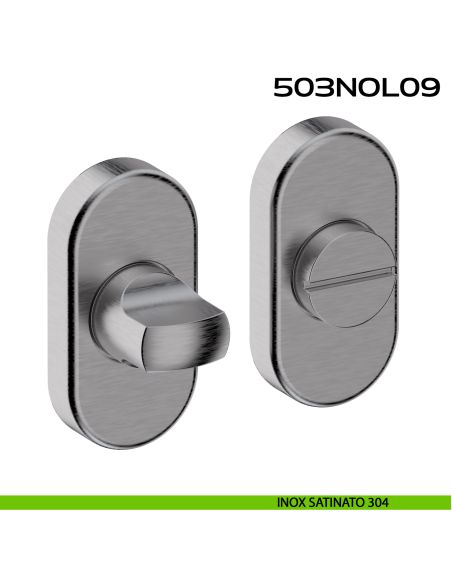 Nottolino WC ovale in acciaio 503NOL09 Reguitti Inox acciaio