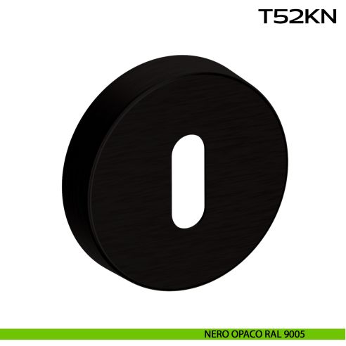 Bocchetta foro chiave tonda T52 Reguitti Inox nero